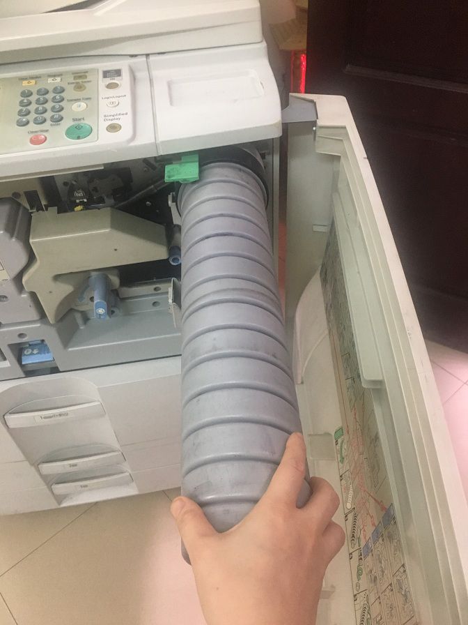 đổ mực máy photocopy ricoh