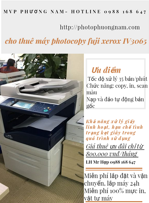 Cho thuê máy photocopy tại Thái Nguyên