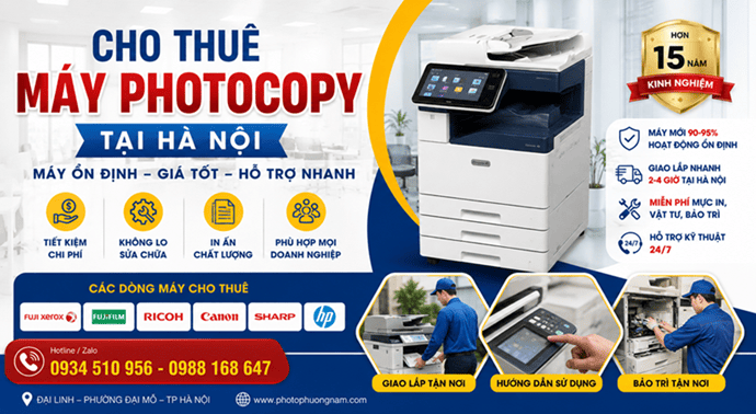 cho thuê máy photocopy fujifilm tại hà nội