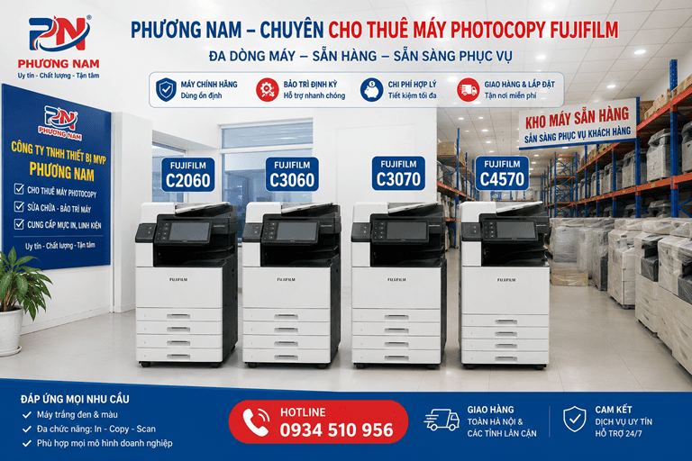 Cho thuê máy photocopy fujifilm