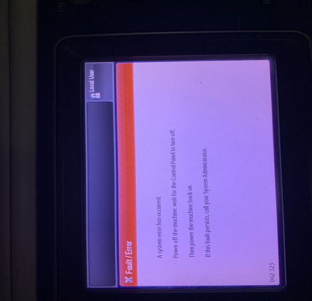 Sửa máy photocopy xerox khi gặp mã lỗi