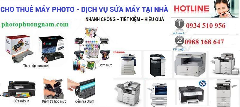 đổ mực máy photo tận nơi