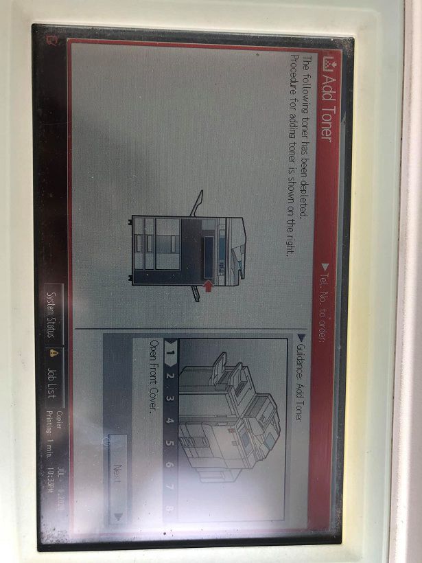 đổ mực máy photo ricoh