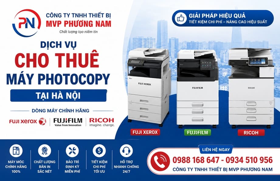 Cho thuê máy photocopy tại Đan Phượng