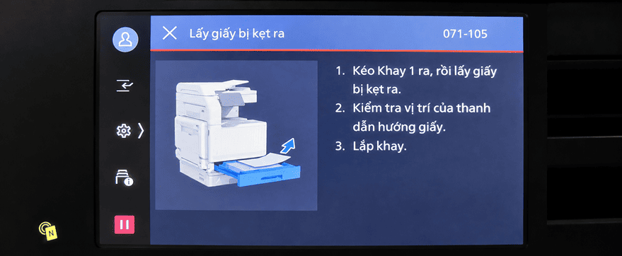sửa máy photocopy fujifilm bị kẹt giấy
